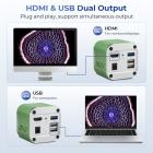 Microscopio compuesto con cámara 4K, aumento 40X-2500X, conexión a PC, sistema óptico planar, platina mecánica, Kentfaith