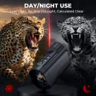 Monocular de Visión Nocturna por Infrarrojos, Zoom Digital 10X, Alcance de Visión de 800m, Pantalla de 2 Pulgadas, Batería de 64 GB y 2000 mAh Kentfaith