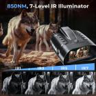 4K yönäkökiikari etäisyysmittarilla, 500 m/1640 ft yönäköalue, 3,2 tuuman näyttö, 8x zoom, luonnontarkkailuun, metsästykseen, turvallisuuteen, retkeilyyn, Kentfaith