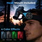 4K yönäkömonokulaari, pääasennettava, 400 m/1312 jalan yönäköetäisyys, HD sisäruutu, 8X zoom, mukana 32 GB kortti, minikoko, metsästykseen, villieläinten tarkkailuun, Kentfaith