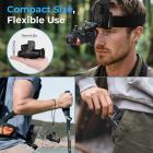 4K yönäkömonokulaari, pääasennettava, 400 m/1312 jalan yönäköetäisyys, HD sisäruutu, 8X zoom, mukana 32 GB kortti, minikoko, metsästykseen, villieläinten tarkkailuun, Kentfaith