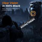 Gafas de visión nocturna con video 4K y fotos de 48 MP, IR de 600 m, visión nocturna a color Starlight, doble pantalla, linterna y botones retroiluminados – Kentfaith