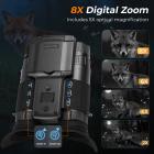 Gafas de visión nocturna con video 4K y fotos de 48 MP, IR de 600 m, visión nocturna a color Starlight, doble pantalla, linterna y botones retroiluminados – Kentfaith