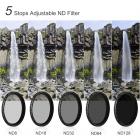 Фильтр ND8-ND128 52mm переменной плотности ND фильтра с покрытием Nano