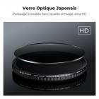 Filtre ND Variable ND8-128 (3-7 stops) 67mm, Filtre Variable Densité Neutre sans de Croix Noire, 28 Couches de Nano-revêtement - Série Nano-Xcel