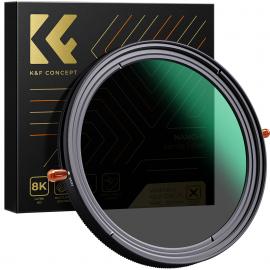 77mm Variabel ND Filter + CPL Cirkulært polarisationsfilter Polarisator Filter 2 i 1 Funktion Nano Coating Graduerede fade Neutral Density Filter