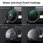 Filtro polarizador e variável ND2-ND32 de 72 mm (1-5 pontos) Série Nano-Xcel 2 em 1 - Sem 