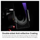 Hard grad ND8 neliösuodatin, asteittainen neutraalitiheyssuodatin GND8 (0,9/3 pysäytystä) 100 * 150 * 2mm ohut HD optinen lasi 20 kerroksinen