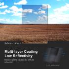 Hard grad ND8 neliösuodatin, asteittainen neutraalitiheyssuodatin GND8 (0,9/3 pysäytystä) 100 * 150 * 2mm ohut HD optinen lasi 20 kerroksinen