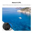 Filtre CPL 52mm Filtre Polarisant Circulaire avec Bouchon et Chiffon de Nettoyage, 18 Couches de Nano-revêtement - Série Nano-Klear