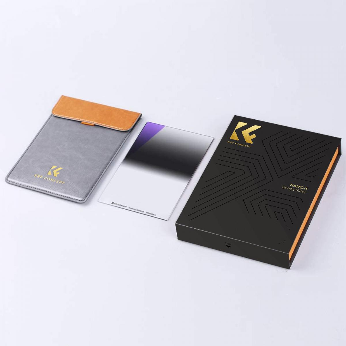 K&F Concept SJ526 GND16 100 * 150 * 2,0 mm Omvendt 4 f-stopp Gradert nøytralt tetthetsfilter