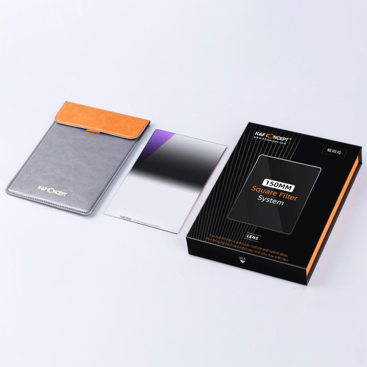 K&F Concept SJ526 GND16 100 * 150 * 2,0 mm Omvendt 4 f-stopp Gradert nøytralt tetthetsfilter