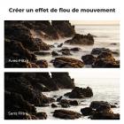 Filtre ND Variable ND2-400 (1-9 stops) 77mm, Filtre Variable Densité Neutre, 28 Couches de Nano-revêtement - Série Nano-Xcel