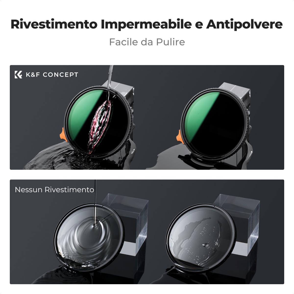 Filtro K&F Concept Nano-Xcel Gold Streak – Effetto Anamorfico In Vetro Ottico Con 28 Strati