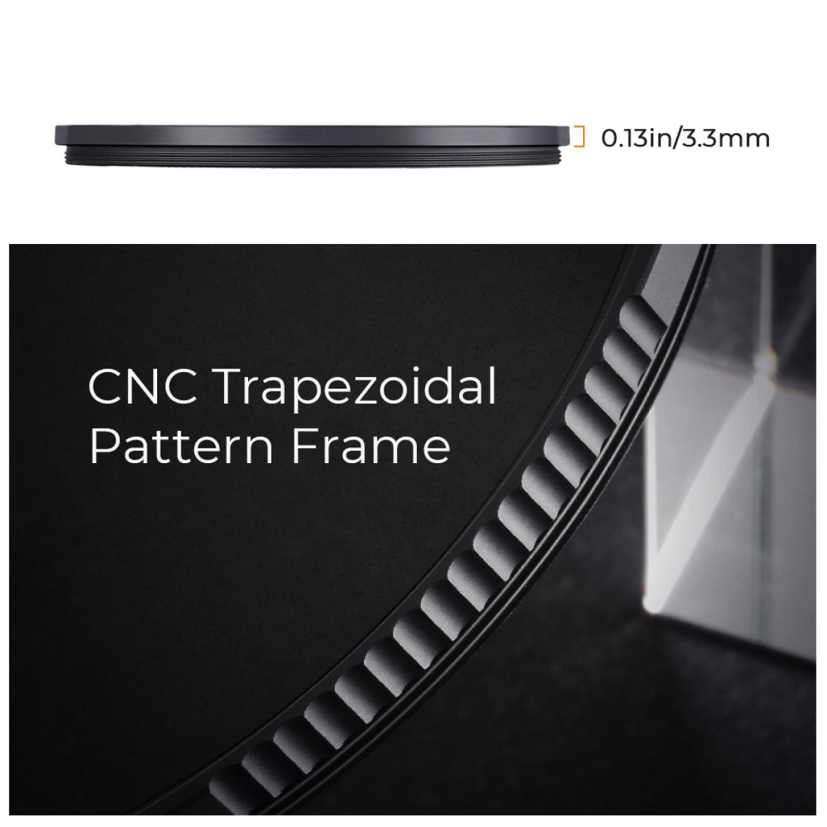 K&F Nano-X 82мм фильтр Black Mist 1/4 ， Водонепроницаемый и устойчивый к царапинам Зеленое покрытие