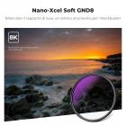 62mm Filtro ND8 Graduato Morbido (3 stop) GND8 - Serie Nano-Xcel