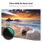 Filtre ND8 82mm (3 stops) Filtre Densité Neutre, 28 Couches de Nano-revêtement - Série Nano-Xcel