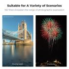 67mm ND8 (3 Stop) ND Lens Filter HD Fast Neutral Density Filter, Ultra Slim Frame Import Optisk Glas Nano-Xcel Series til kameraobjektiv