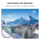 Filtre MCUV 55mm Filtre anti-UV de Protection, 24 Couches de Nano-revêtement - Série Nano-Dazzle