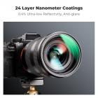 K&F Concept 62mm CPL-Filter Sirkulært Polarisatorfilter med 24 Grønne Flerlagsbelegg Polarisasjonsfilter Sirkularpolariserende Filter Nano-Dazzle Serien