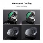 72 mm cirkulært polarisatorlinsefilter med filterhætte Optisk glas ultratyndt polariserende CPL-filter med 24 flerlagsbelægninger til kameralinser Nano-Dazzle-serien