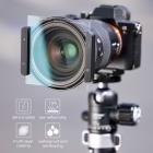 100x100mm quadrado preto difusor 1/4 filtro de efeito 28 revestimentos multicamadas filtro de efeito cinematográfico de sonho