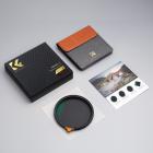 82 mm multifunksjonelt justerbart svart mykt 1/4 og ND2-32 filter 2 i 1 med 28 flerlagsbelegg - Nano X-serien