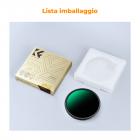 43mm Filtro Variabile ND3-1000 (1.5-10 stops) Ultrasottili HD con 24 Strati Rivestimento Nano in Vetro Ottico,Nano-Dazzle