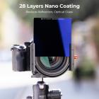 Firkantet ND2000 Filter 100*100*2mm Neutral Density Filtre 28 Multi-Coated Glas Vandtæt Grå ND