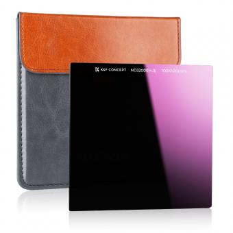 K&F Concept Nano-X Filtro Quadrato ND32000 (15 stops) a Lastra 100x100mm in Vetro Ottico con 28 Strati Rivestimento Nano Compatibile Nano-X Porta Filtri per Lente