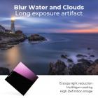 Firkantet ND32000 Filter 100*100*2mm Neutral Density Filtre 28 Multi-Coated Glas Vandtæt Grå ND