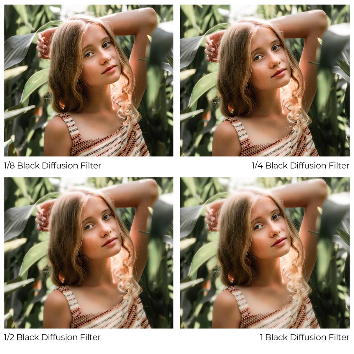 100x100 مللي متر مربع أسود ضباب 1/8 مرشح تأثير 28 طلاء متعدد الطبقات حلم مرشح التأثير السينمائي