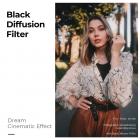 100x100mm Square Black Diffuison 1/2 effektfilter 28 flerlagsbelegg Dream Cinematic Effect Filter