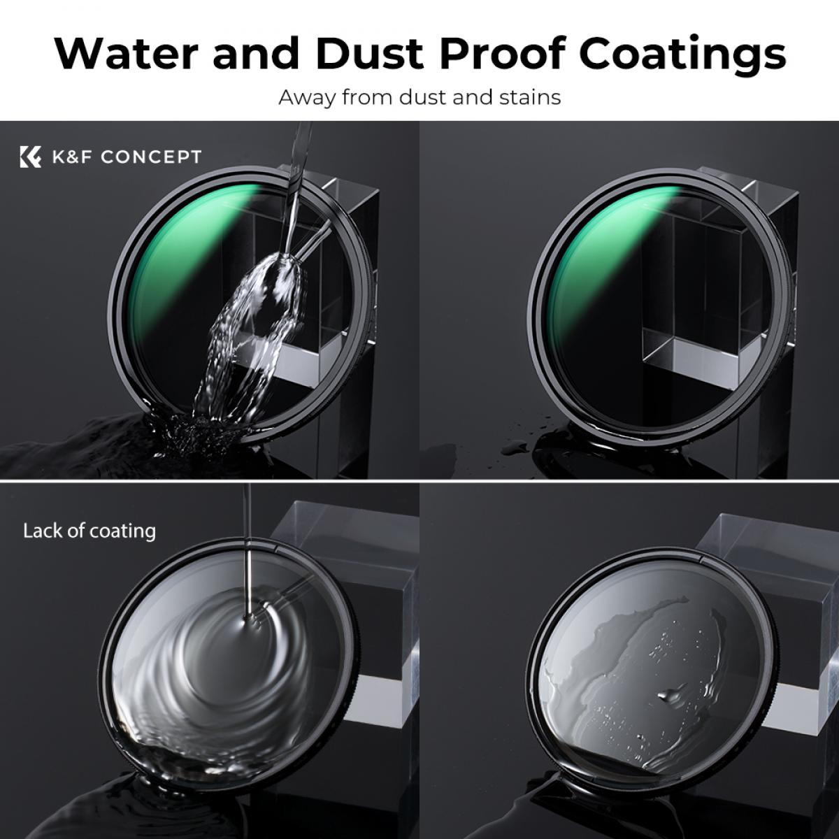 55 mm magnetisk variabel ND2-ND32 linsefiltre