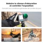 Filtre K&F Concept variable ND2-32 compatible avec GoPro Hero 13 Black, filtre de réduction de lumière à densité neutre pour GoPro 12/11/10/9 Black, verre optique HD multicouche, accessoires pour caméras d'action