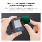 K&F Concept Filtro Variabile ND2-32 per GoPro Hero 13/12/11/10/9, con Filtro Densità Neutra ND2-32 con 28 Strati di Nano Rivestimento, Fotocamera di Azione Accessori