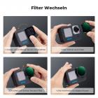 K&F Concept Variable ND32-512 Filter Kompatibel mit GoPro Hero 13 Schwarz, Neutraldichte Zubehör Light Reduction Filter für Go Pro 12/11/10/9, Multicoated HD Optical Glass Action Kamera Zubehör