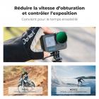 Filtre K&F Concept variable ND32-512 compatible avec GoPro Hero 13 Black, filtre de réduction de lumière à densité neutre pour GoPro 12/11/10/9 Black, verre optique HD multicouche, accessoires pour caméras d'action