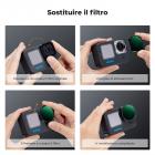 K&F Concept Filtro Variabile ND32-512 per GoPro Hero 13/12/11/10/9, con Filtro Densità Neutra ND32-512 con 28 Strati di Nano Rivestimento, Fotocamera di Azione Accessori