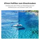 K&F Concept Magnetischer Polfilter 67mm, 67mm CPL Filter, mit 6,7 Zoll Telefonfilter-Montageadapter, Objektivfilter-Montageadapter, kompatibel mit iPhone 17/16/15/14 Pro Max, iPhone 17/16/15/14 Plus