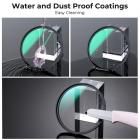 62mm Black Pro-Mist 1/4 Filter Effect Filter 28 Lagen Anti-Reflectie Groene Film Waterdicht En Krasbestendig Met Metalen Lensdop Nano-X Serie