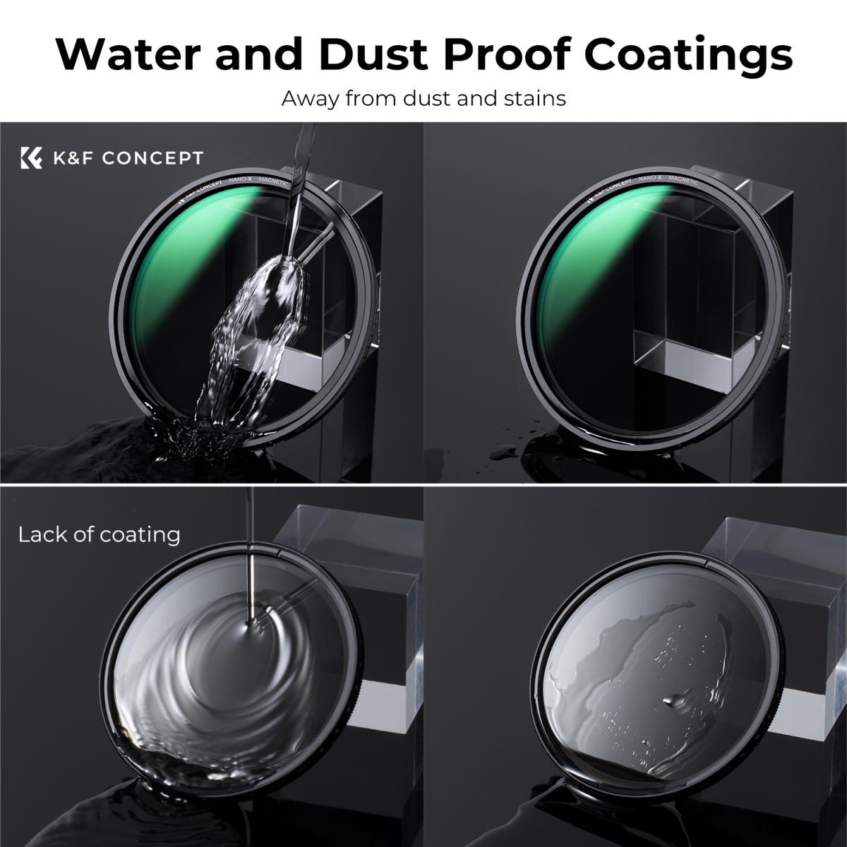 67 mm magnetiskt variabelt ND8-ND128 (3-7 stopp) linsfilter - Nano-X