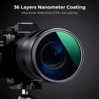 67 mm CPL-filter, HD Ultra-tunn kopparram, 36-lagers antireflekterande grön film, Nano-X PRO-serien