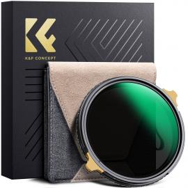67 mm CPL & ND2-ND32 Linsefilter i Messingfilterring, 2-i-1 Filter HD-Optisk Glass med 36-Lags Belagt, Vanntett og Anti-Ripe-Antirefleksjon Nano-X Pro-serien