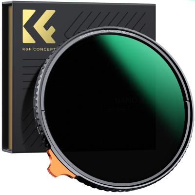 Filtro ND Variabile Black Mist 1/4 + ND2-400 (1-9 stop) 67mm con pellicola verde antiriflesso a 28 Strati Rivestimento su entrambi i lati e leva,Nano-Xcel