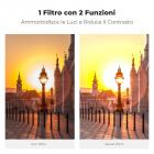 Filtro ND Variabile Black Mist 1/4 + ND2-400 (1-9 stop) 52mm con pellicola verde antiriflesso a 28 Strati Rivestimento su entrambi i lati e leva,Nano-Xcel