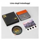 Filtro ND Variabile Black Mist 1/4 + ND2-400 (1-9 stop) 52mm con pellicola verde antiriflesso a 28 Strati Rivestimento su entrambi i lati e leva,Nano-Xcel