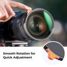 67mm الأسود ضباب 1/4 + ND2-400 متغير ND مرشح مع على الوجهين 28 طبقة المضادة للانعكاس فيلم أخضر ورافعة نانو X سلسلة