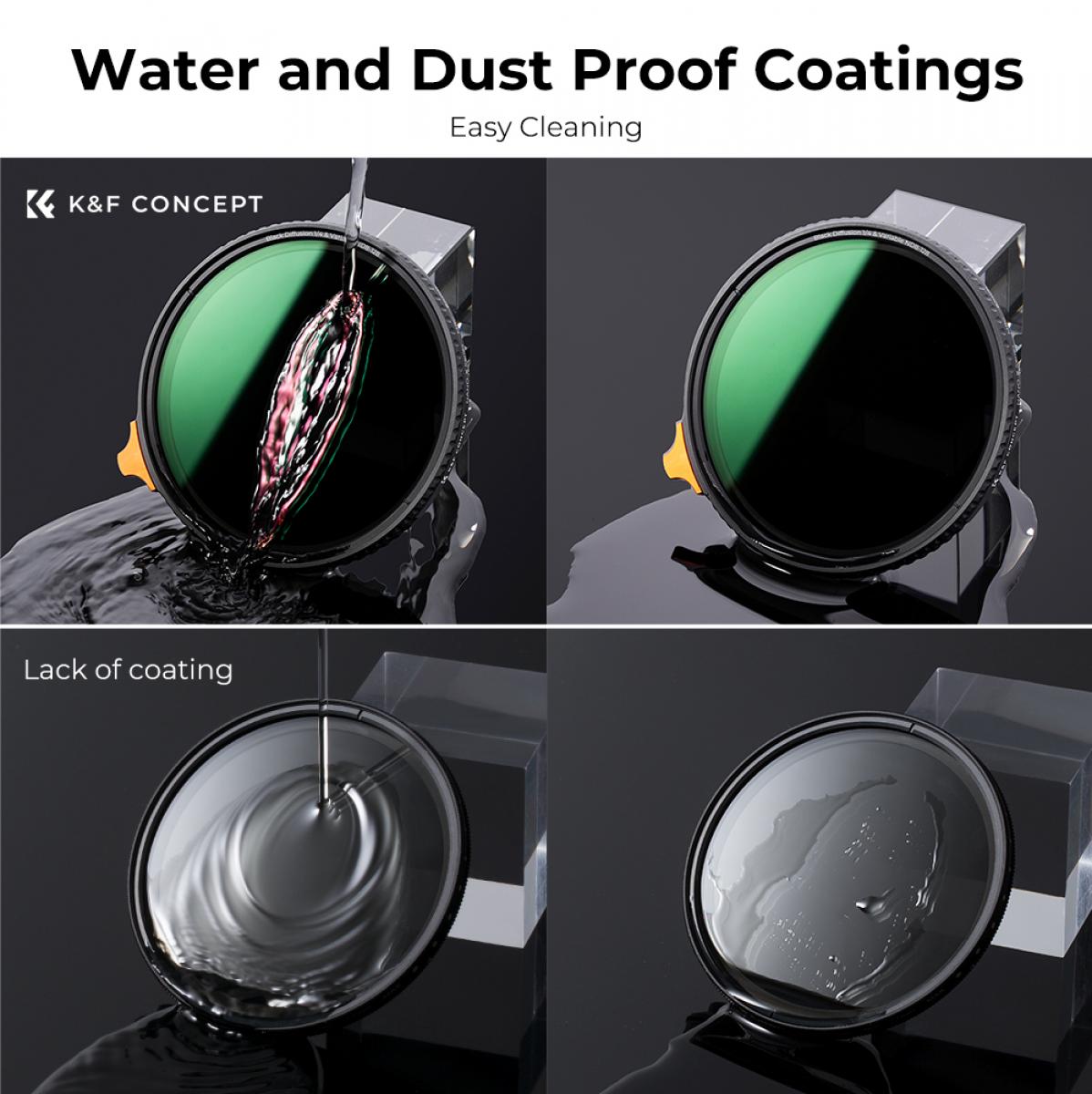 67mm الأسود ضباب 1/4 + ND8-128 متغير ND مرشح مع على الوجهين 28 طبقة المضادة للانعكاس فيلم أخضر ورافعة نانو X سلسلة