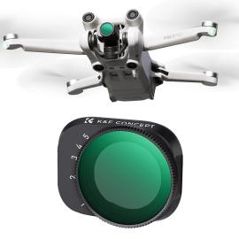 DJI Drone Mini 3 Pro Variable ND2-ND32 Filter with Single-sided Anti-reflection Green Film, Waterproof and Scratch-resistant Compatible with Mini3